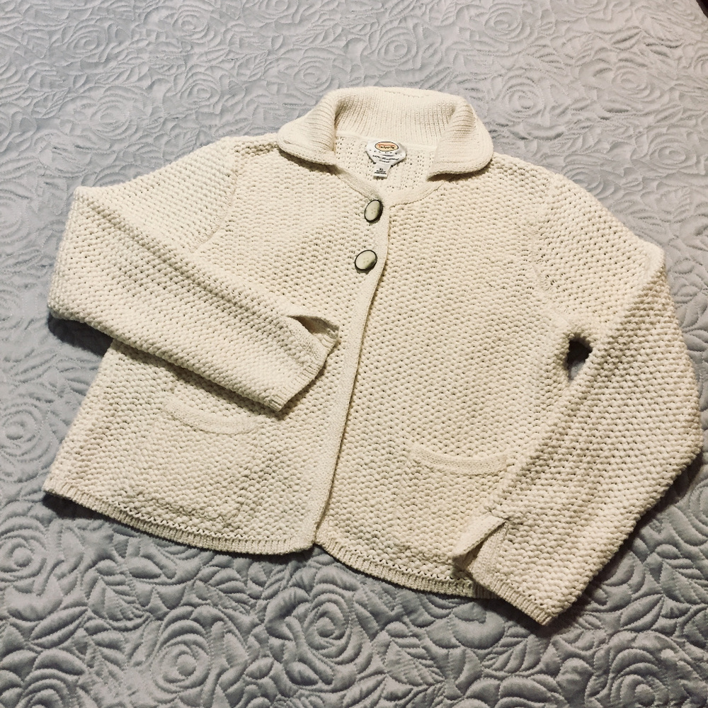 Talbots Petites 100% Mercerized Cotton Sweater